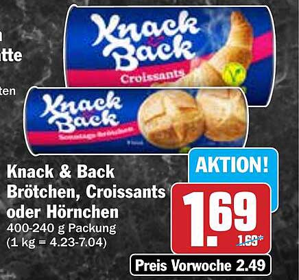 Knack & Back Brötchen, Croissants oder Hörnchen