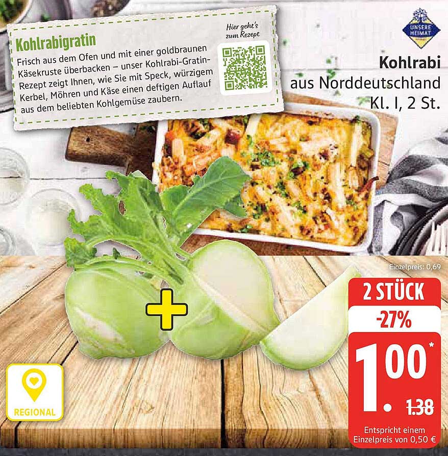 Kohlrabi aus Norddeutschland, frisch und regional
