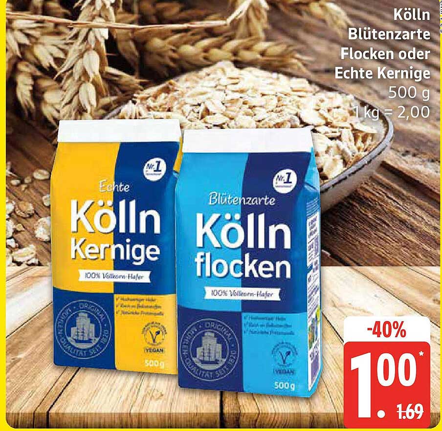 Kölln Blütenzarte Flocken oder Echt Kölln Kernige 500 g