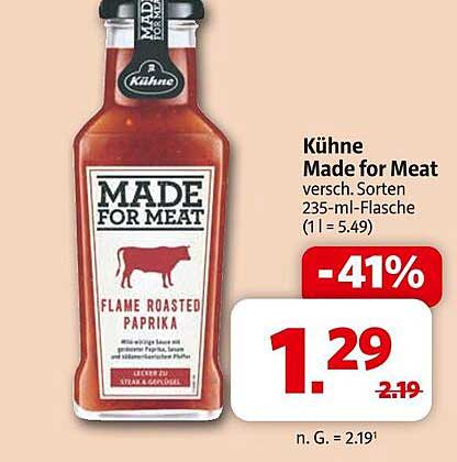 Kühne Made for Meat - Flame Roasted Paprika 235 ml