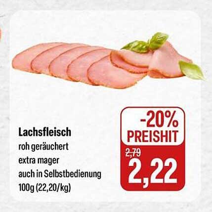 Lachsfleisch roh geräuchert - Extra mager