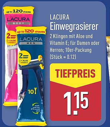 LACURA Einwegrasierer - 10er-Packung