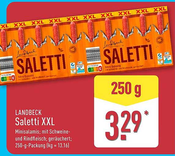 LANDBECK Saletti XXL Mini-Salami 250 g
