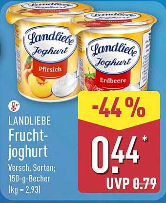 LANDLIEBE Fruchtjoghurt - 150-g-Becher in verschiedenen Sorten
