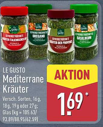 LE GUSTO Mediterrane Kräuter