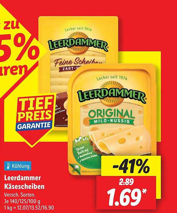 Leerdammer Käse­scheiben - Original Mild-Nussig