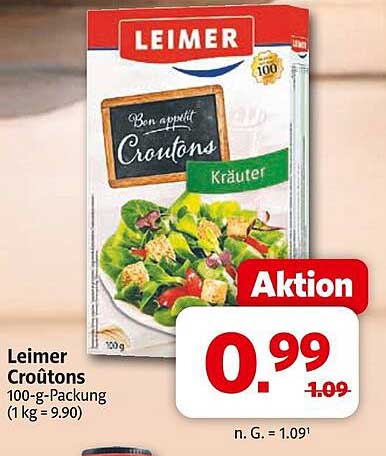 Leimer Croutons Kräuter 100-g-Packung