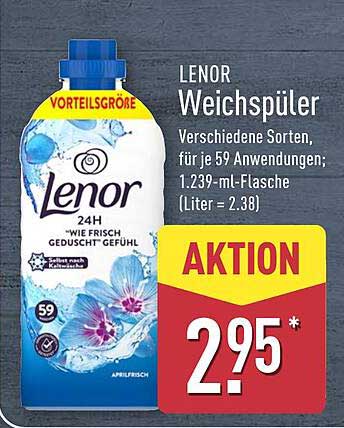 LENOR Weichspüler - 1.239 ml für nur 2,95 €
