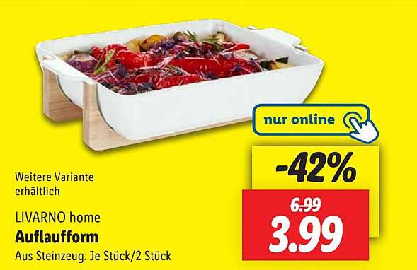 LIVARNO home Auflaufform aus Steinzeug - 42% Rabatt!