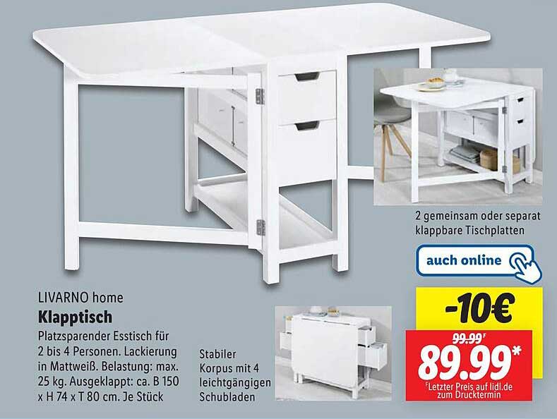 LIVARNO home Klapptisch