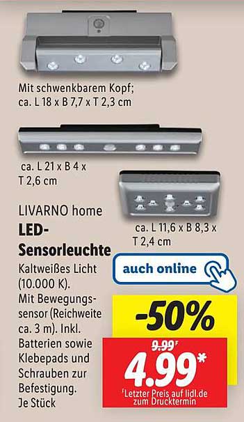 LIVARNO home LED-Sensorleuchte