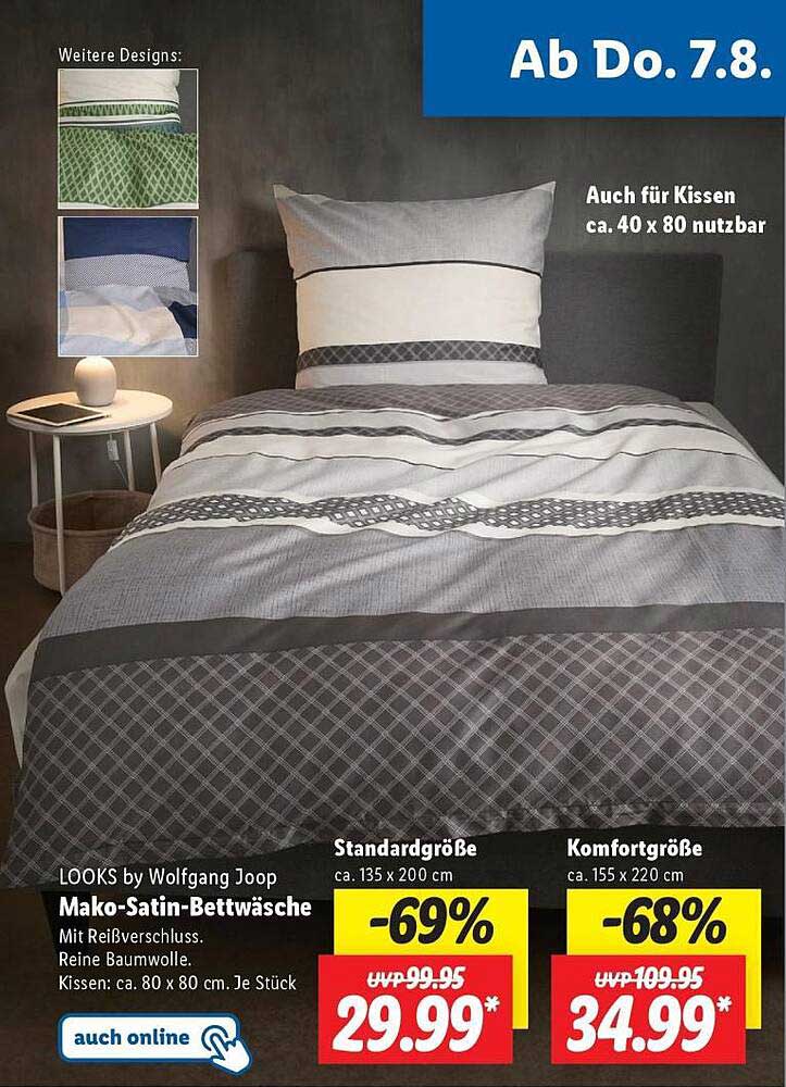 LOOKS by Wolfgang Joop Mako-Satin-Bettwäsche