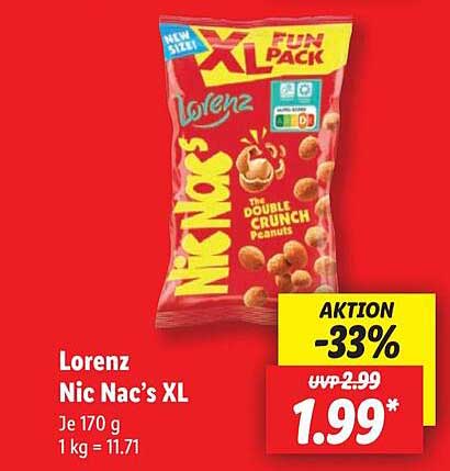 Lorenz Nic Nac's XL - Der snackige Genuss für zwischendurch!