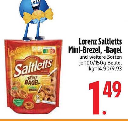 Lorenz Saltletts Mini-Brezel - Bagel