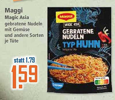 Maggi Magic Asia gebratene Nudeln Typ Huhn