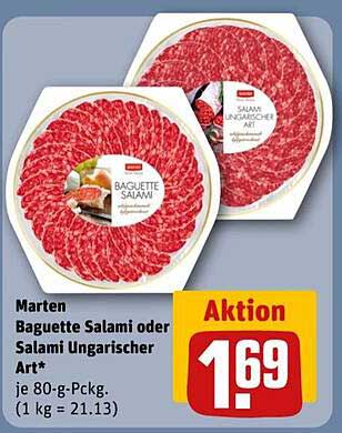 Marten Baguette Salami oder Salami Ungarischer Art