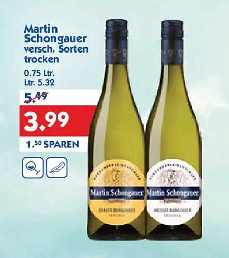 Martin Schongauer verschiedene Sorten trocken 0,75 L