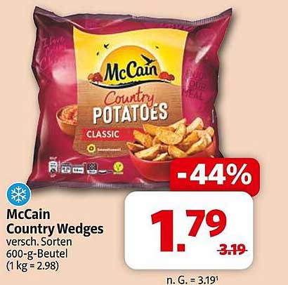 McCain Country Wedges 600-g-Beutel