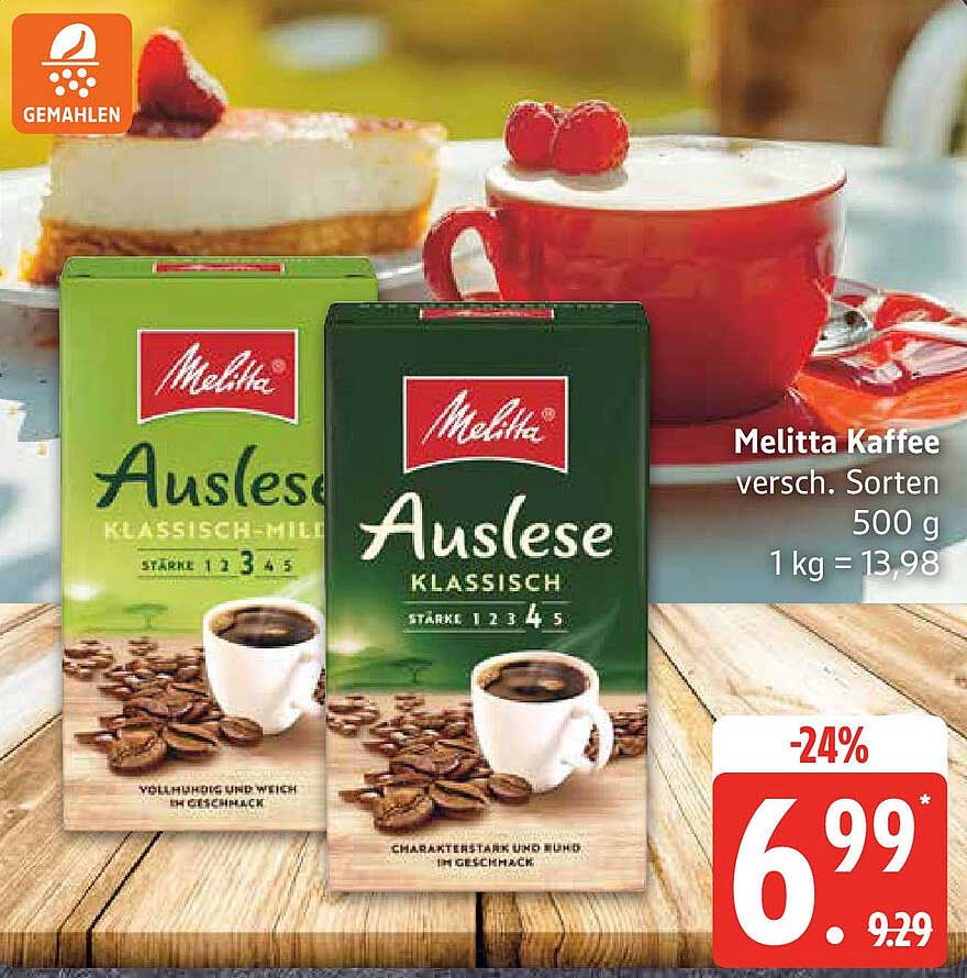Melitta Kaffee Auslese Klassisch 500 g