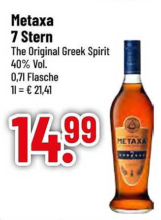 Metaxa 7 Stern - Der Original Greek Spirit
