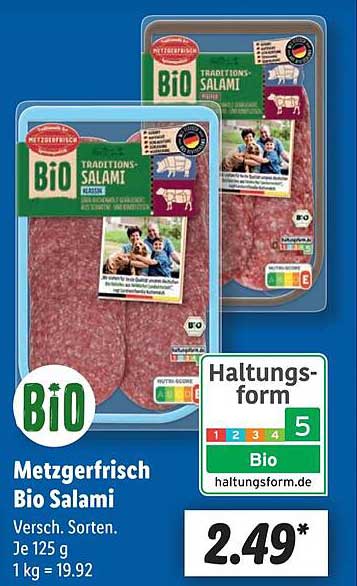 Metzgerfrisch Bio Salami