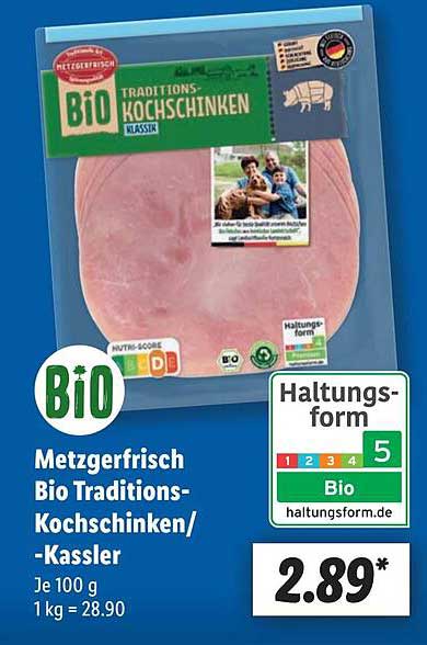Metzgerfrisch Bio Traditions-Kochschinken/-Kassler