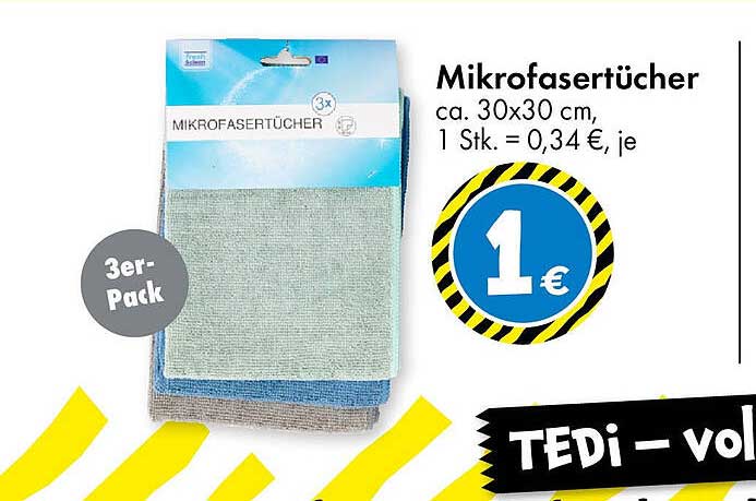 Mikrofaser-Tücher 3er-Pack - Hochwertige Reinigung für jeden Bedarf