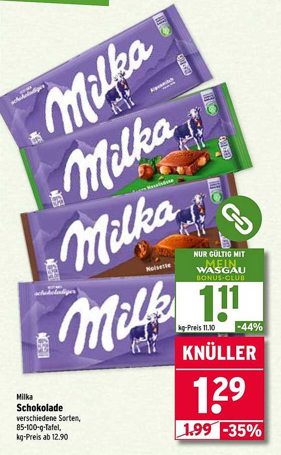 Milka Schokolade verschiedene Sorten, 85-100-g-Tafel