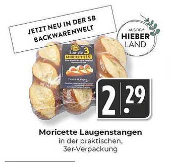 Moricette Laugenstangen in der praktischen 3er-Verpackung