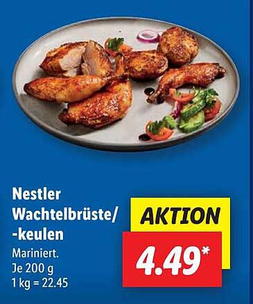Nestler Wachtelbrüste/-keulen, mariniert