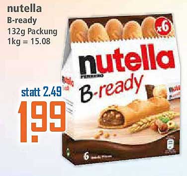 nutella B-ready 132g Packung