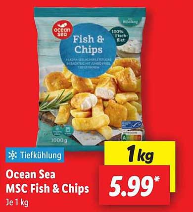 Ocean Sea MSC Fish & Chips - 1 kg