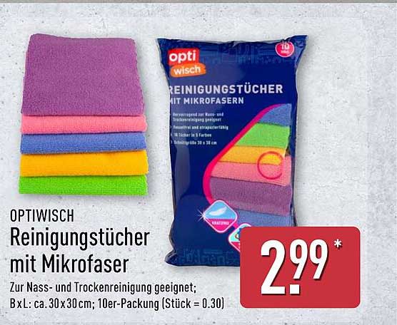 Opti Wisch Reinigungstücher mit Mikrofasern