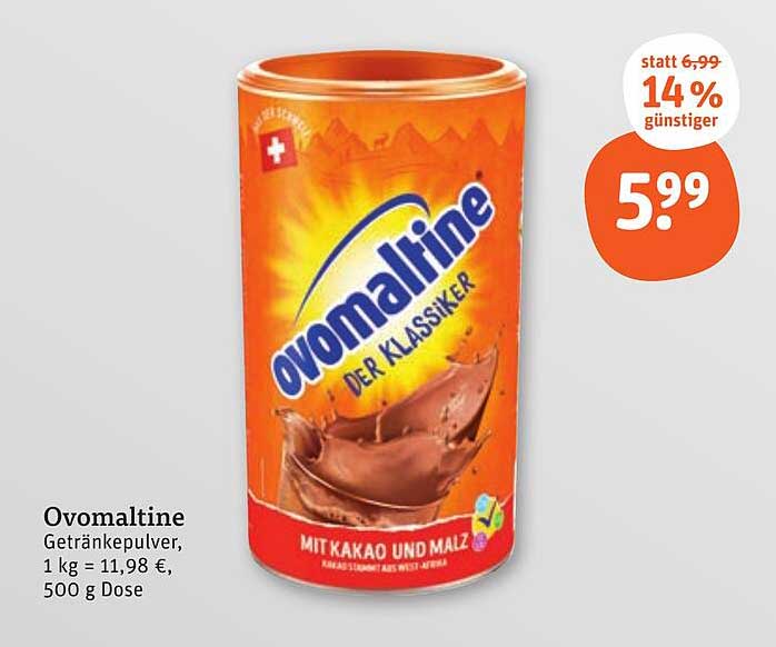 Ovomaline Getränkepulver, 500 g Dose