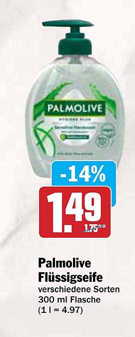Palmolive Flüssigseife verschiedene Sorten 300 ml Flasche