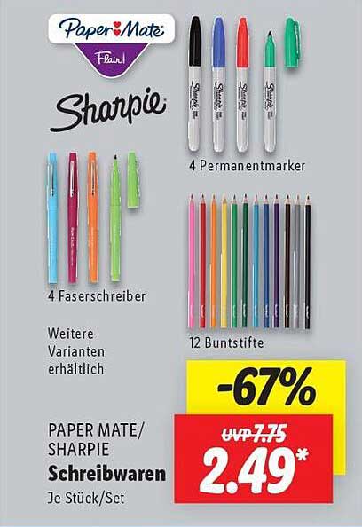 Paper Mate / Sharpie Schreibwaren - Je Stück/Set
