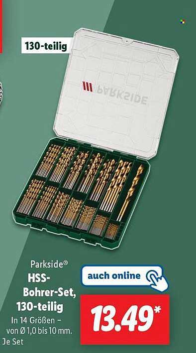Parkside® HSS-Bohrer-Set, 130-teilig