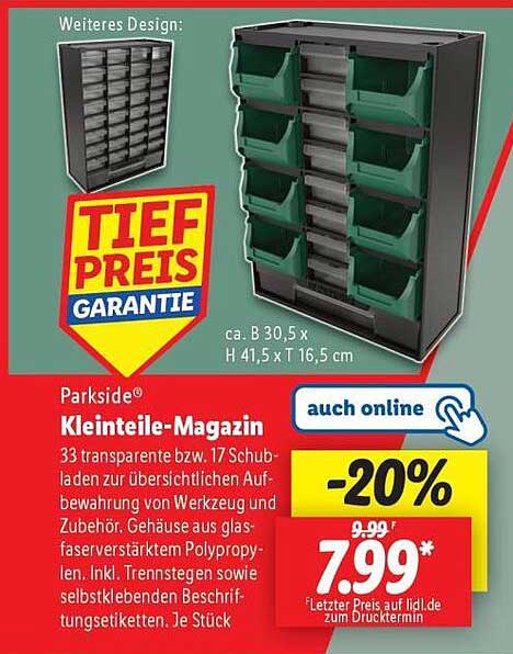 Parkside® Kleinteile-Magazin - 20% reduziert