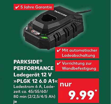 PARKSIDE® PERFORMANCE Ladegerät 12 V »PLGK 12 6.0 A1«