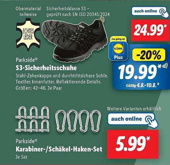 Parkside® S3-Sicherheitsschuhe