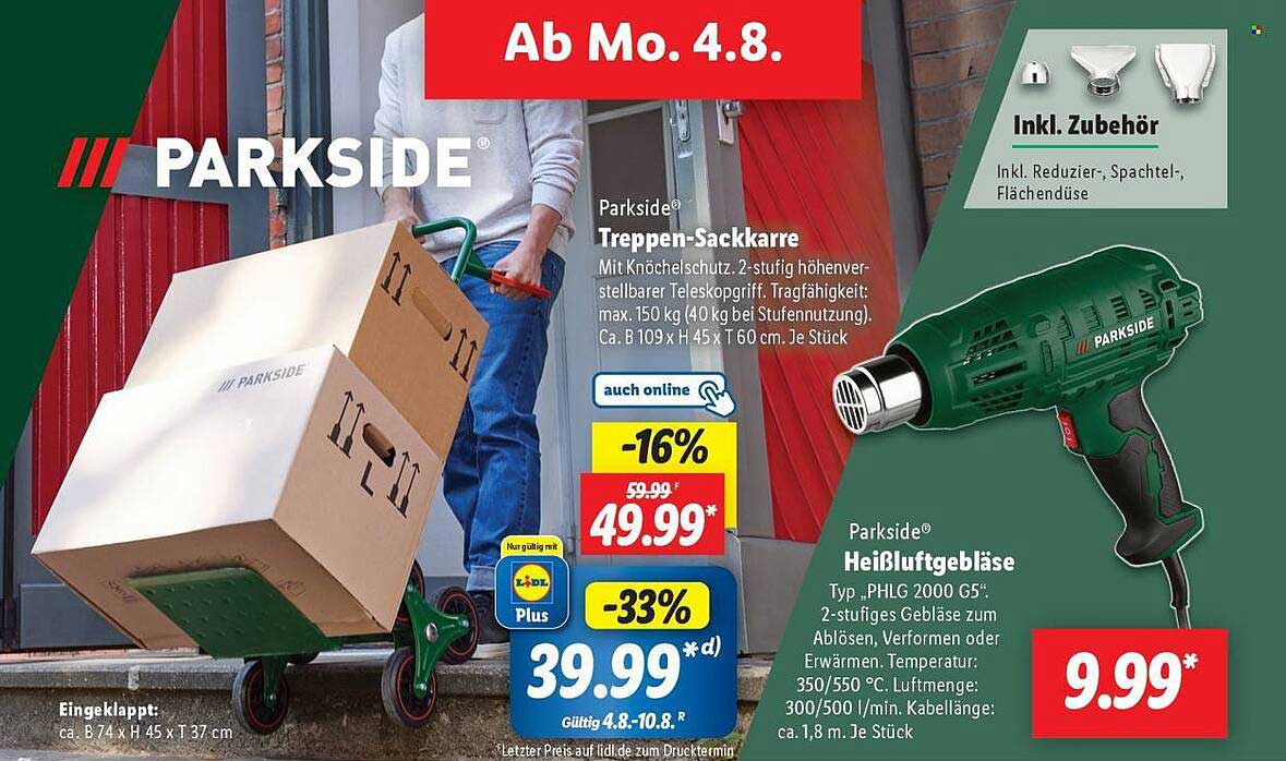 Parkside Treppen-Sackkarre