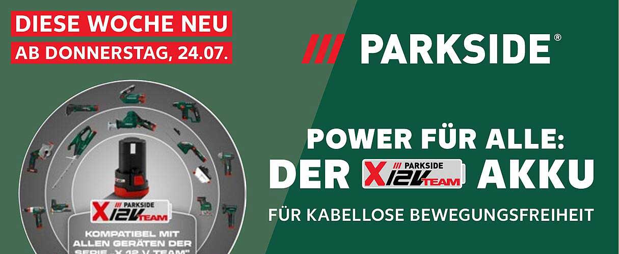 PARKSIDE® X12VTEAM Akku für kabellose Bewegungsfreiheit