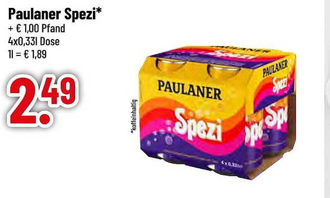Paulaner Spezi 4x0,33 Dose