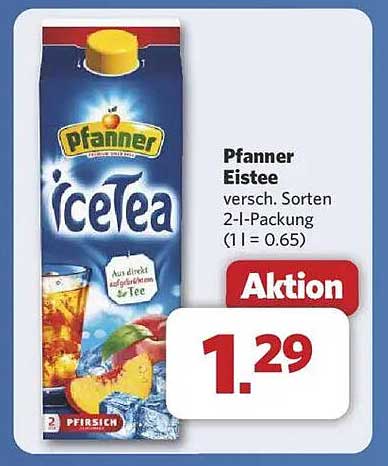 Pfanner Eistee 2-L-Packung - Verschiedene Sorten