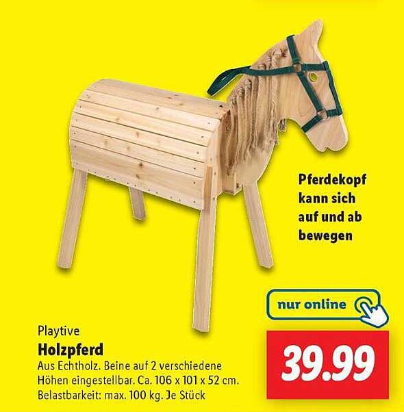 Playtive Holzpferd