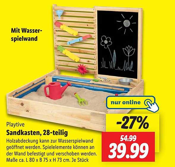 Playtive Sandkasten, 28-teilig