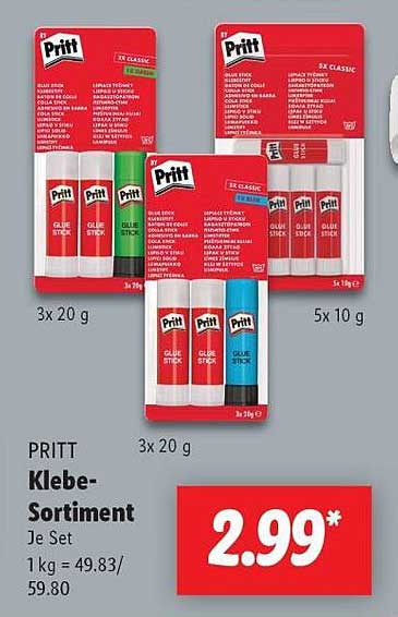 PRITT Klebe-Sortiment