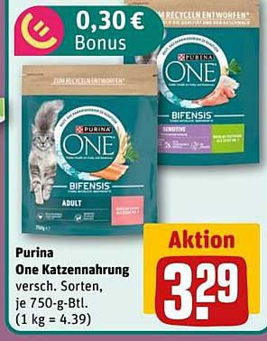 Purina One Katzennahrung - verschiedene Sorten, 750 g