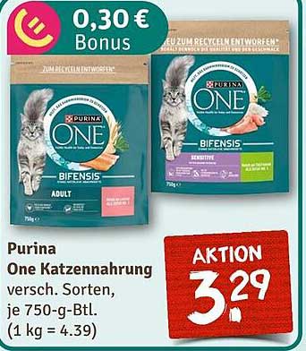 Purina One Katzennahrung, verschiedene Sorten, 750-g-Beutel