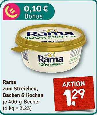 Rama zum Streichen, Backen & Kochen 400-g-Becher